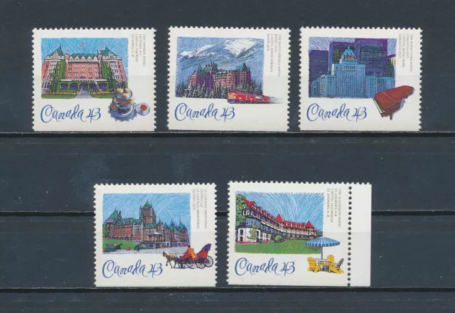 CANADA   1467-71 MNH, Historic CPR Hotels, 1993
