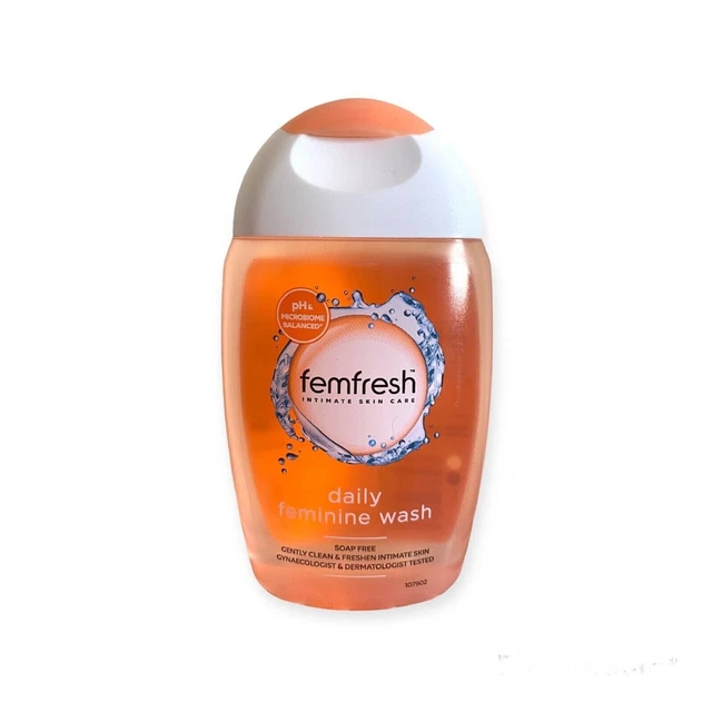 Dermatologo Femfresh Intima Cura Della Pelle Lavaggio Giornaliero Senza Sapone Testato 150ml NUOVO
