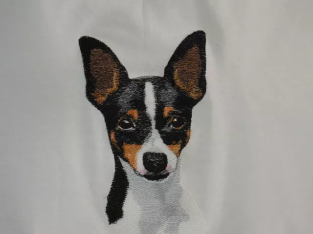 Embroidered Long-Sleeved T-Shirt - Toy Fox Terrier BT4539  Sizes S - XXL