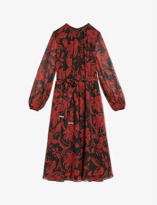 Ted Baker London Hadlee Balloon Sleeve Midi Dress - Size 2 US 6 #D5020