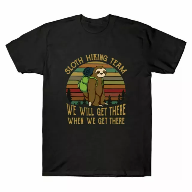 SALE! Sloth Hiking Team We Will Get There Vintage Funny T-Shirt