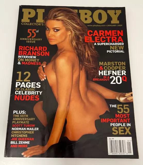 2009 January Playboy/Carmen Electra/Dasha Astafieva Potm/55Th Anniversat Issue!!