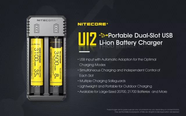 Nitecore UI2 single slot USB Intelligent charger Universal Battery Charger