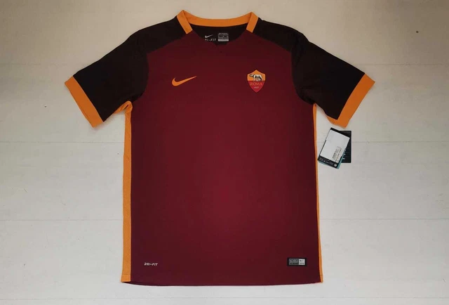 7108 NIKE AS Roma Maglia Gara Home Bambino Jr 2015 16 Maglietta