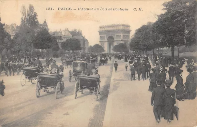 CPA 75 PARIS XVIe AVENUE DU BOIS DE BOULOGNE