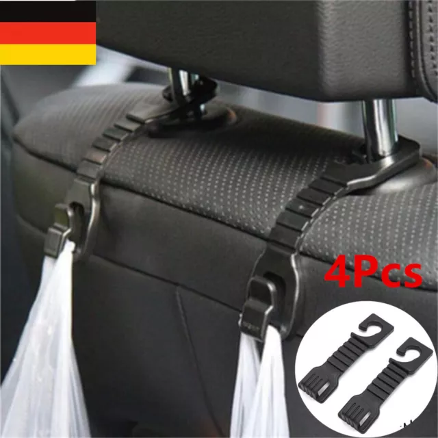 2x Kleiderbügelhalter Autohaken für Sitzkopfstütze Auto Organizer