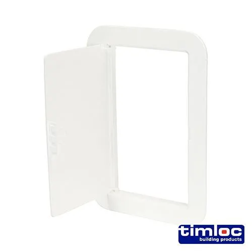 Timco - Pannello Accesso Timloc - Plastica - Cerniera - Bianco AP150 155 x 235 - 1 Ciascuno