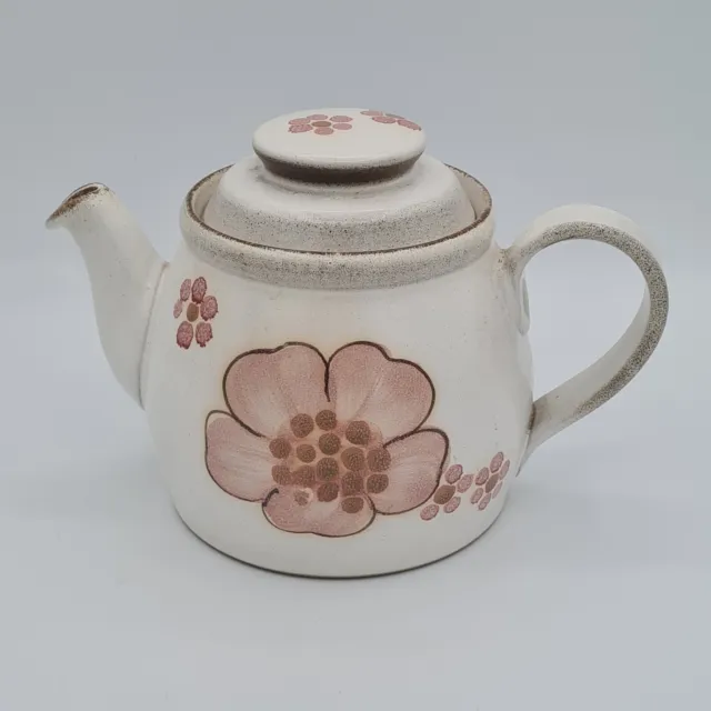 Vintage Denby Gypsy Teapot  Stoneware 2 Pint  Pink 14cm High Retro