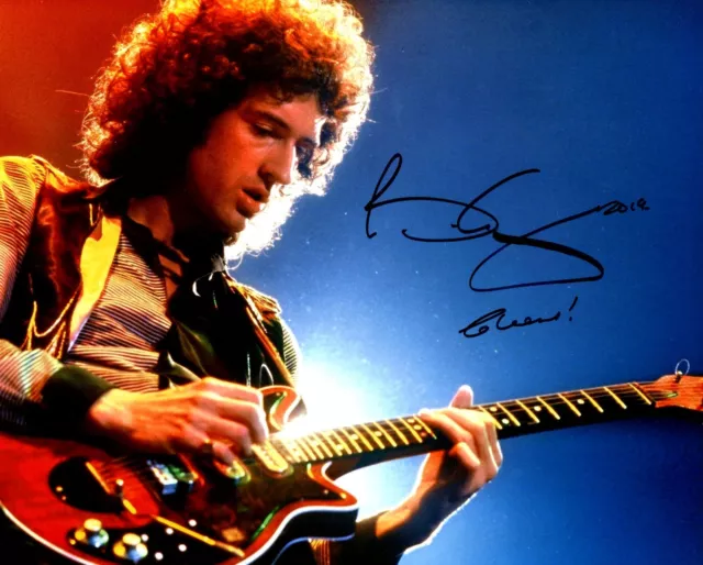 BRIAN MAY Signed 8x10 Photo Authentic AUTOGRAPH Guitarist Songwriter ~QUEEN~