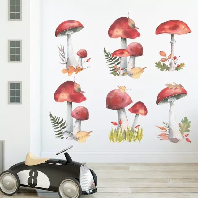 Charmant autocollant mural champignon forêt de fées autocollant pour mise à n