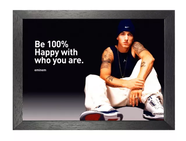 EMINEM Be 100 Sit Down Pose - Icon Rapper Artist D12 Detroit Hip Hop Rap Poster