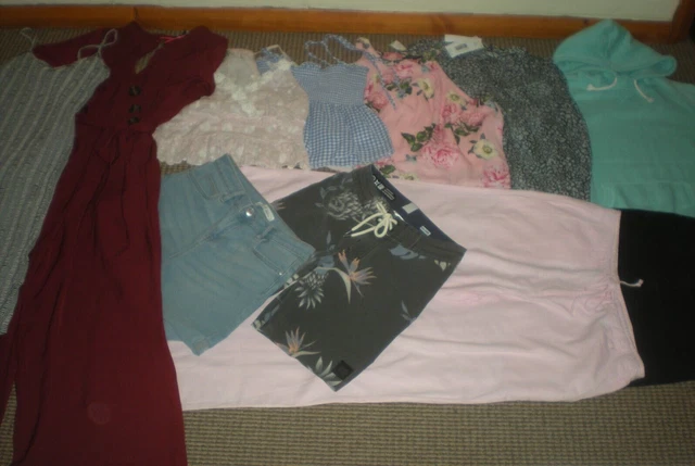 Bundle Girls Clothes age 15-16yrs Shorts Tops Dress Jumpsuit Jeans Next R.Island