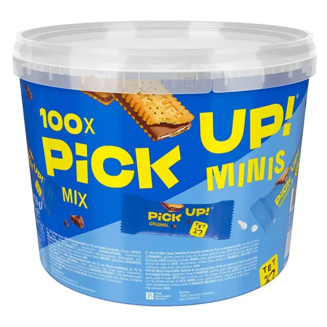 Pick up biscotti Choco Milk mini barretta cioccolato al latte cibo 1 kg NUOVO MHD 6/24