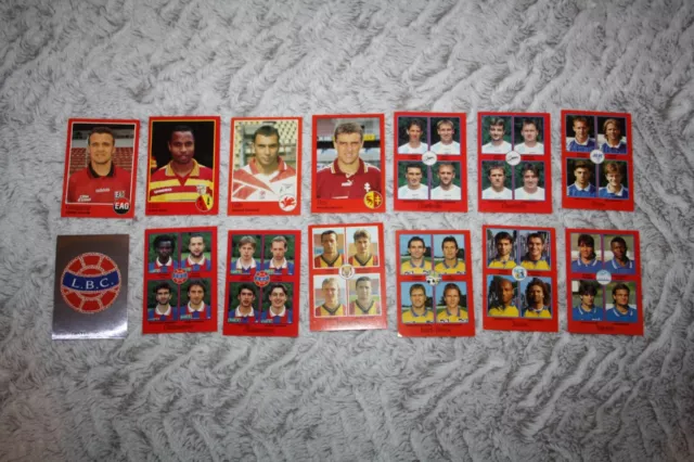 Lot 14 Images Stickers Panini Foot 1997 France