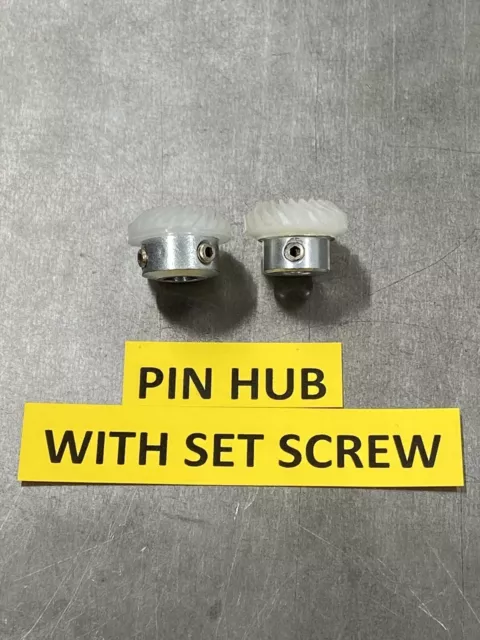 Spiral 90 Degree Miter Gear Set With 22 Teeth-- 1/4" And 5/16" Bores -Old Stock