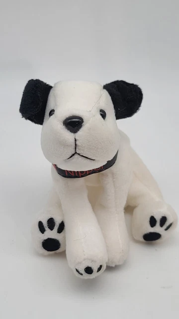 Dakin Plush RCA Chipper Dog Bull Terrier 5" White Stuffed Animal Toy 1993