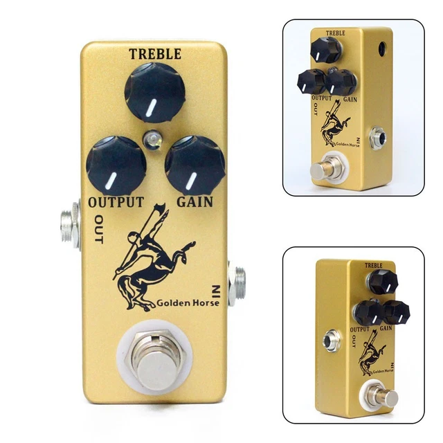 Pédale d'effet guitare overdrive guitare lumière aigus/sortie/gain