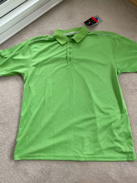 Palm Grove Mens Golf Polo T-shirt Size Large Green