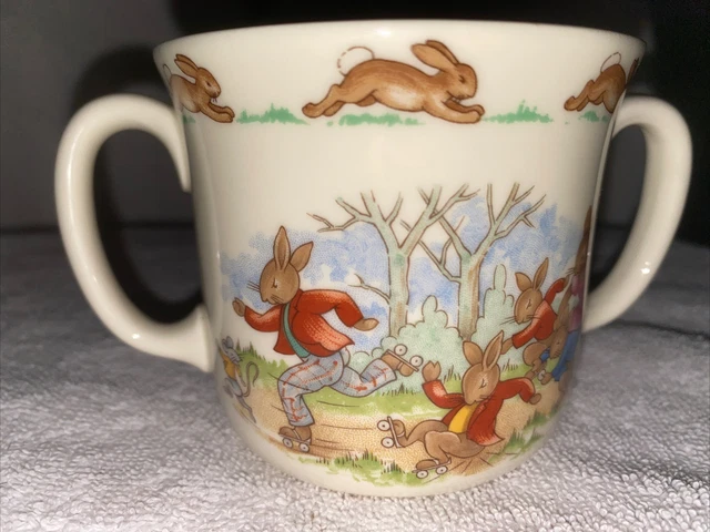 Vintage Bunnykins His A Mug Royal Doulton includes original box rabbits . kids