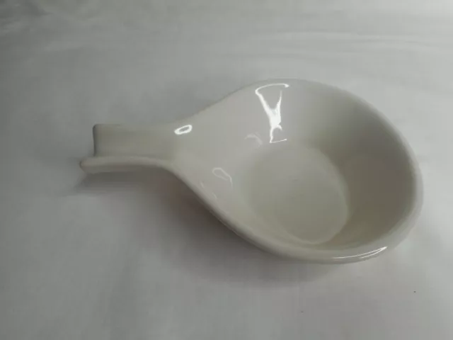 Vintage BTC Bel Terr Henn USA Pottery Creamy White Glaze 5 3/4" Baking Dish Pan
