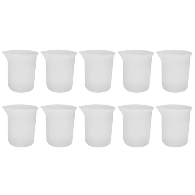 10 StüCk Silikon Mess Becher 100 Ml Silikon Becher Antihaft Misch Becher DI X5A6
