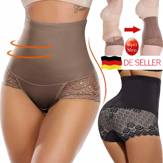 DAMEN HIGH WAIST Mieder Slip Stark Formend Bauchweg Push-Up Hose