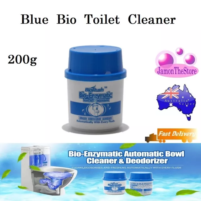 Blue Bio Toilet Lu Bowl Cleaner Deodoriser Sweet Fresh Enzymatic Last 1-2 Months