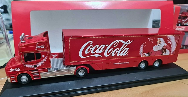 Scania T Cab Coca Cola Christmas Coke 24cm - Scala 1/76 - Oxford 76CAB004CC