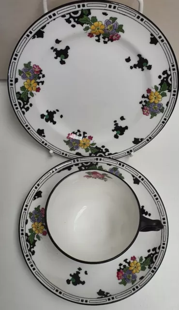 Royal Doulton Bone China Robert Allen Design RA9656 Trio c1924 England Pn# H1420 2