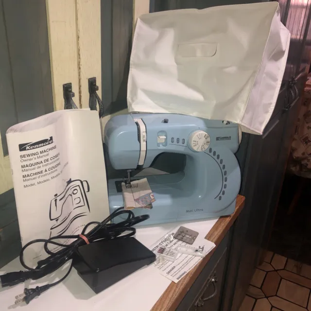 Kenmore Light Blue Mini Ultra Sewing Machine 38511206300 Nr for sale online