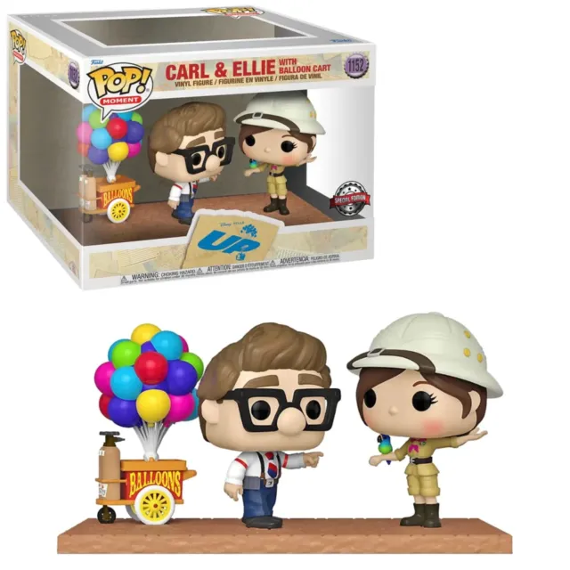 FUNKO POP! #1152 Carl & Ellie Baloon Cart - DISNEY UP Special Edition IN STOCK