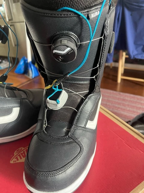 Vans Aura Snowboardstiefel Boa - Schwarz Weiss Rot Uk12 Eur 47