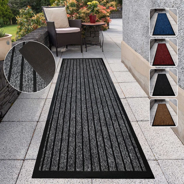 Alfombra de goma de alta resistencia PVC borde puerta de entrada barrera de entrada polvo duro alfombra grande