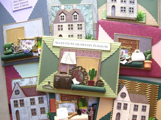 3D GRUSSKARTE KARTE Danke für die Hilfe beim Umzug zum Einzug neues ...