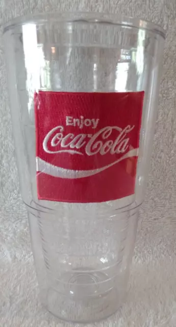 Tervis Tumbler Coca-Cola Enjoy Coke Embroidered Patch 24 Oz No Lid