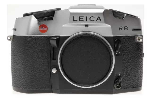 Leica R8 SLR 35mm film camera Sliver chrome body boxed 10080