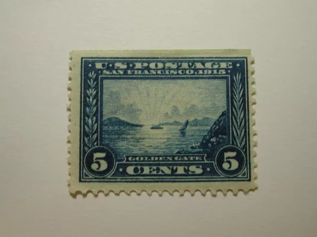 U.S. Scott #399 - 5 Cent Panama Pacific commemorative 1913 Stamp/LH