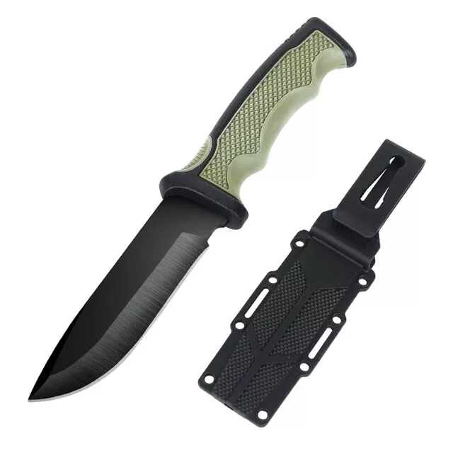 Basic Outdoor Messer - feststehende Klinge inkl. Scheide - Buchcraft, Jagd usw.