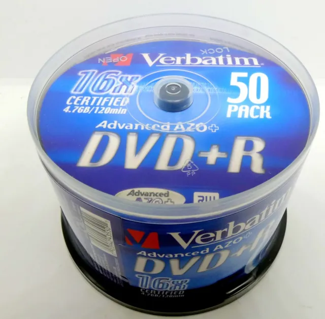 DVD-R VIERGE VERBATIM 120MIN avec boite film vidéo