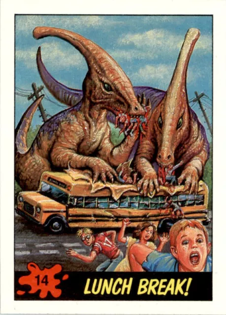 1988 Topps Dinosaurs Attack! #14 Lunch Break!