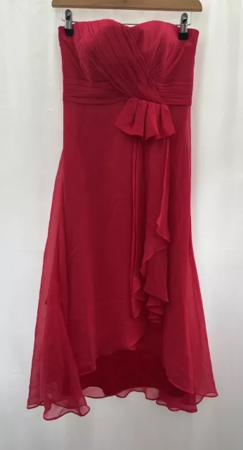 Coast Tosca Silk Dress Size 10 Pink Sleeveless Knee Length NEW Women’s