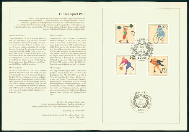 Germany Folder 1991/10 Sport Radfahren Cycling