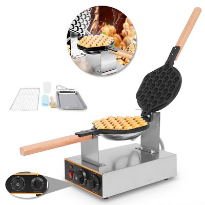 per Uso Domestico e Commerciale 50-250 ° C KOSIEJINN 1400W Macchina per Waffle 30pcs Bubble Waffle Maker à 180 °Temperatura e Tempo Regolabili 