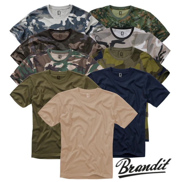 T-shirt Camouflage Femme Brandit - Style Armée - Manches Courtes - Taille S à 5XL