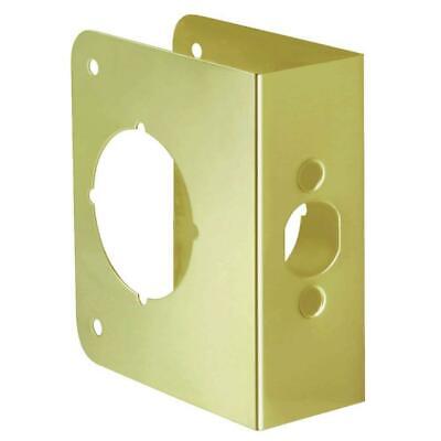 Solid Brass #2061-PB Door Reinforcer 1-3/4" Polished Brass, 2-3/8" Backset