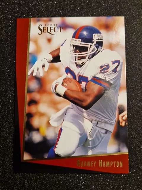 1993 Score Select Rodney Hampton #37 NY Giants