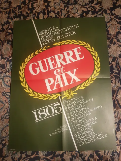 GUERRE ET PAIX 1805 Affiche cinéma 60x80 SERGUEÏ BONDARTCHOUK