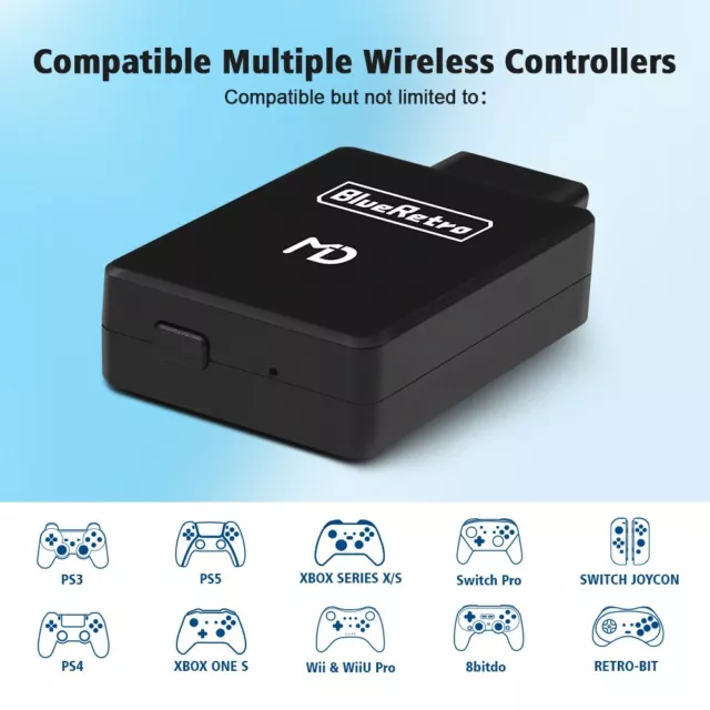 Wireless Controller Adapter for Mega Drive / Genesis - Bluetooth | 8BitDo Compat