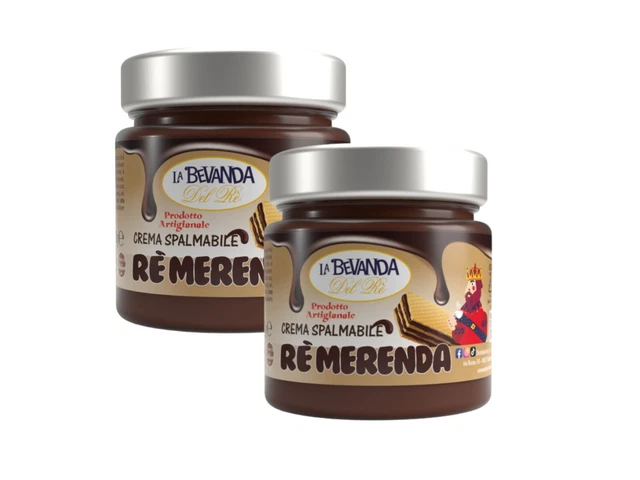 2 Creme Spalmabili Rè Merenda, Crema Al Gusto Di Waffle LA BEVANDA DEL RE