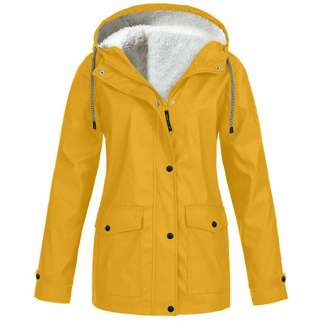 Damen 3/4 Länge wasserdichte Jacke Damen leicht langer Regenmantel 6 Farben